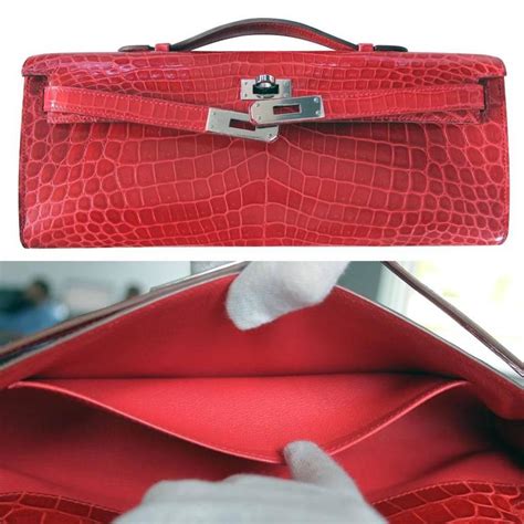 hermes kelly clutch alligator|Hermes kelly crocodile price.